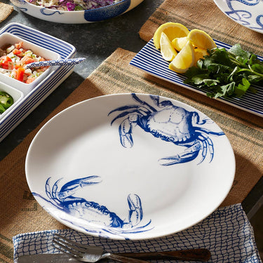 Crab Coupe Dinner Plate On table