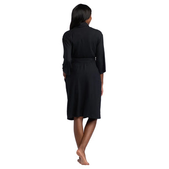 Black Shawl Collar Dream Robe by Softies