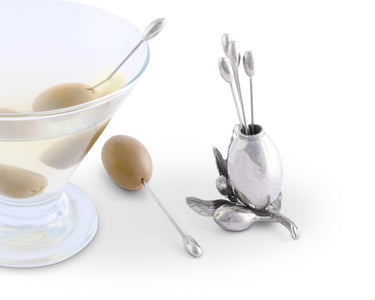 Vagabond House - Olive Cheese Picks Shown with olives and martini