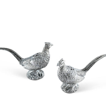 Pewter Pheasant Salt & Pepper Shaker Set