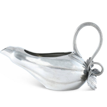 Pewter Gourd Gravy Boat