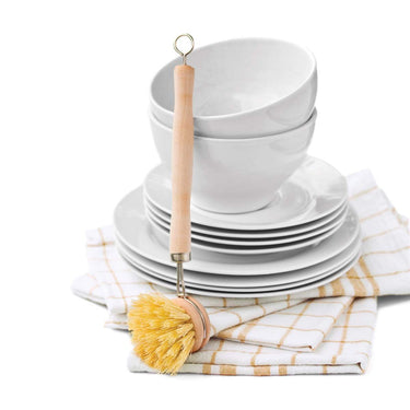 Natural Bristle Vegetable & Dish Brush