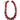 Marlan Chunky Beaded Necklace - Red