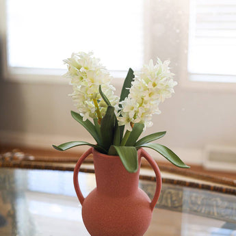 Artificial Cream White Hyacinth 12.5”