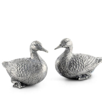 Pewter Duck Salt & Pepper Shaker Set