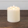 Ragon House 7” 3-wick ivory Flameless LED candle