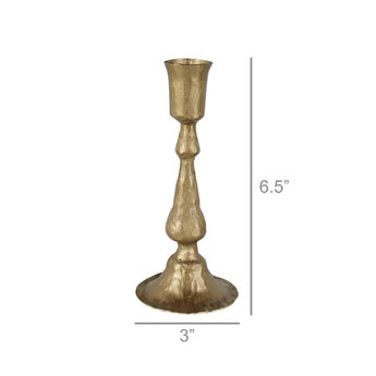 Homart Forged Brass Taper Candle Holder