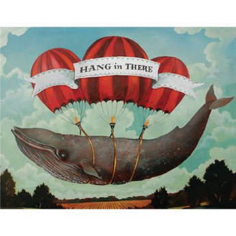 Hester & Cook - Stationery - Hang In There Whale Card