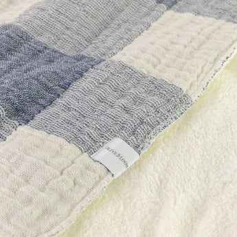 Blue Olive and Loom Throw Blanket