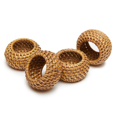 Caravan Home - Eclipse Natural Napkin Ring, Set of 4