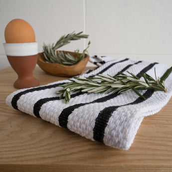 Now Designs by Danica - Basketweave Black Dishtowel