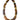 Rowell Beaded Disc Necklace- Tortoise