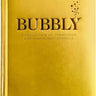 Gold book titled 'Bubbly' by Colleen Jeffers on a white background