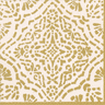 Gold patterned paper with a decorative design on a white background