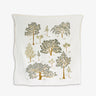 Trees on a white flour sack cotton towel