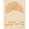 Book cover for 'LIBRAE' by Dona Murad, featuring a stylized golden crescent moon and metallic gold typography on a warm beige background.