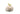 Cauliflower jar with yellow bird on top
