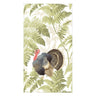 Caspari Turkey Among Ferns guest towel