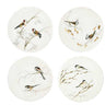 Gien ‘Les Oiseaux de la Foret’ salad/dessert plates. Each depicts a different songbird perched on a branch.