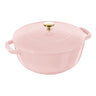 Staub Essential French Oven 5.25qt shown in “Pink Peony”