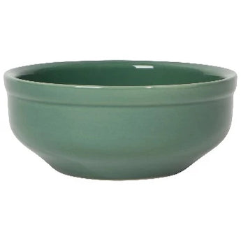 Jade green stoneware bowl