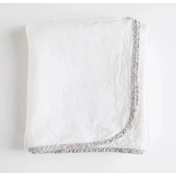 White Linen Tablecloth