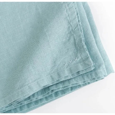 Mint green linen tablecloth