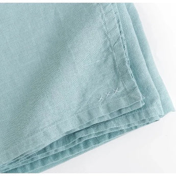Mint green linen tablecloth
