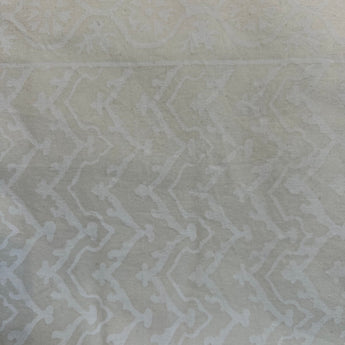 Off white, white on white pattern tablecloth