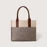 Jaunt Merino Wool Midi Tote | Ash Brown & Feather