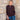 Catalina Ruffle Henley Sweater | Walnut & Marine