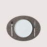 Ash Brown Merino Wool Oval Placemats, S/4