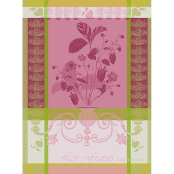 Fraisier Rose Tea Towel