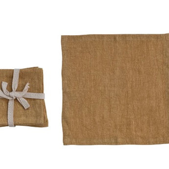 Mustard Linen Napkins