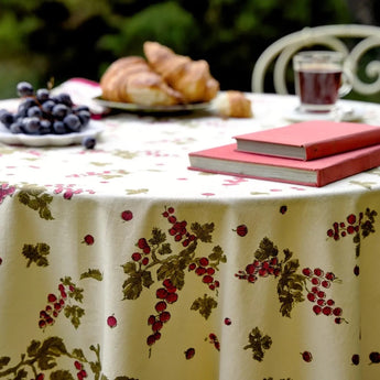 Gooseberry Tablecloth by Couleur Nature, Available at Welcome Home in Annapolis