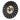 Scalloped Round Frame, Black - 3”