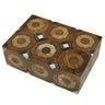 Chiseled Horn, Mango Wood, Bone and Teak Box