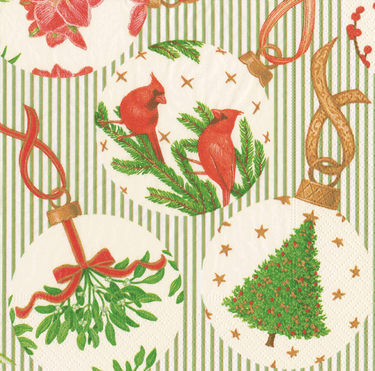 Botanical Ornaments Paper Cocktail Napkins by Casprari