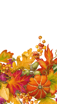 Harvest Garland Paper Guest Towel by Caspari