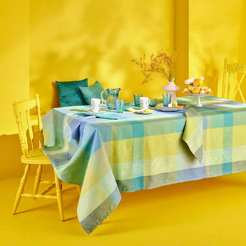 Garnier Thiebaut Mille Rainures Atoll Collection Tablecloth