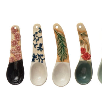 Hand Painted Stoneware Spoons