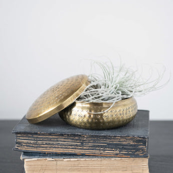 Decorative Hammered Container