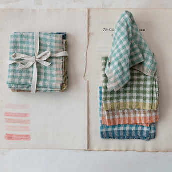 Linen Blend Gingham Napkins