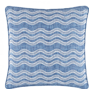 French Blue Annie Selke Scout Indoor/outdoor pillow