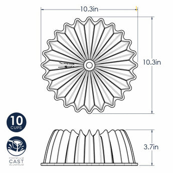 10 Cup Brilliance Bundt Pan