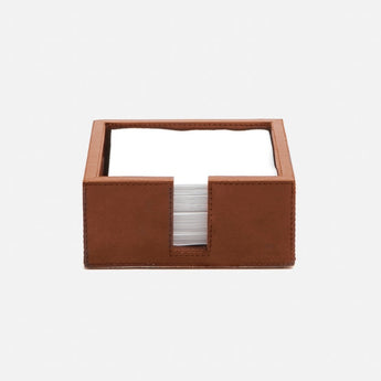 Bristol Tobacco Leather Cocktail Napkin Tray