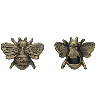 Cast iron bee bottle opener