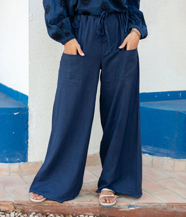 Voyager By Mersea Indigo Provence Plazzo Pant