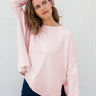 Mersea Light Pink Catalina Slub Tee