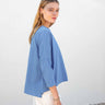 Mersea Azure Catalina Slub Tee